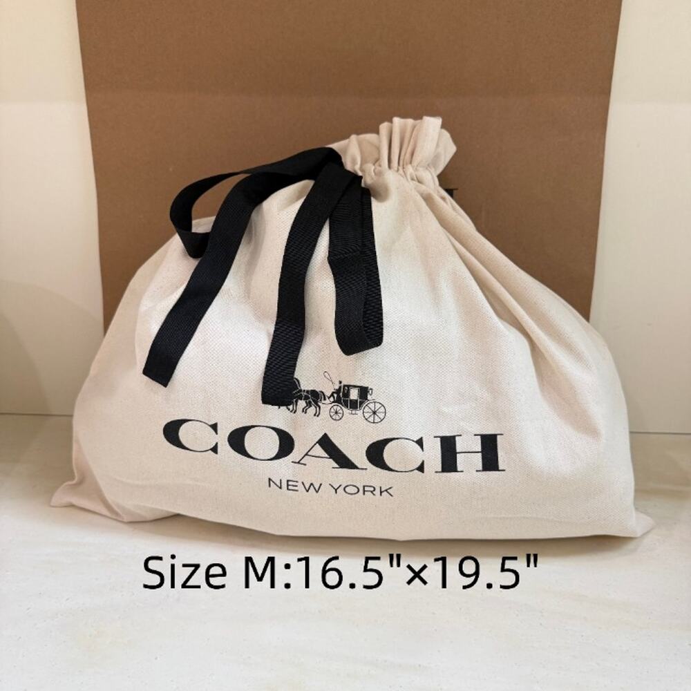 New‼️Coach M size Drawstring Dust Bag Gift Bag Storage Cover Bag